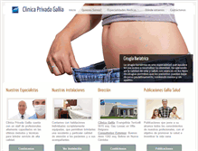 Tablet Screenshot of clinicagallia.com